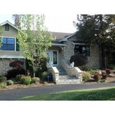 a black and white photo of a house