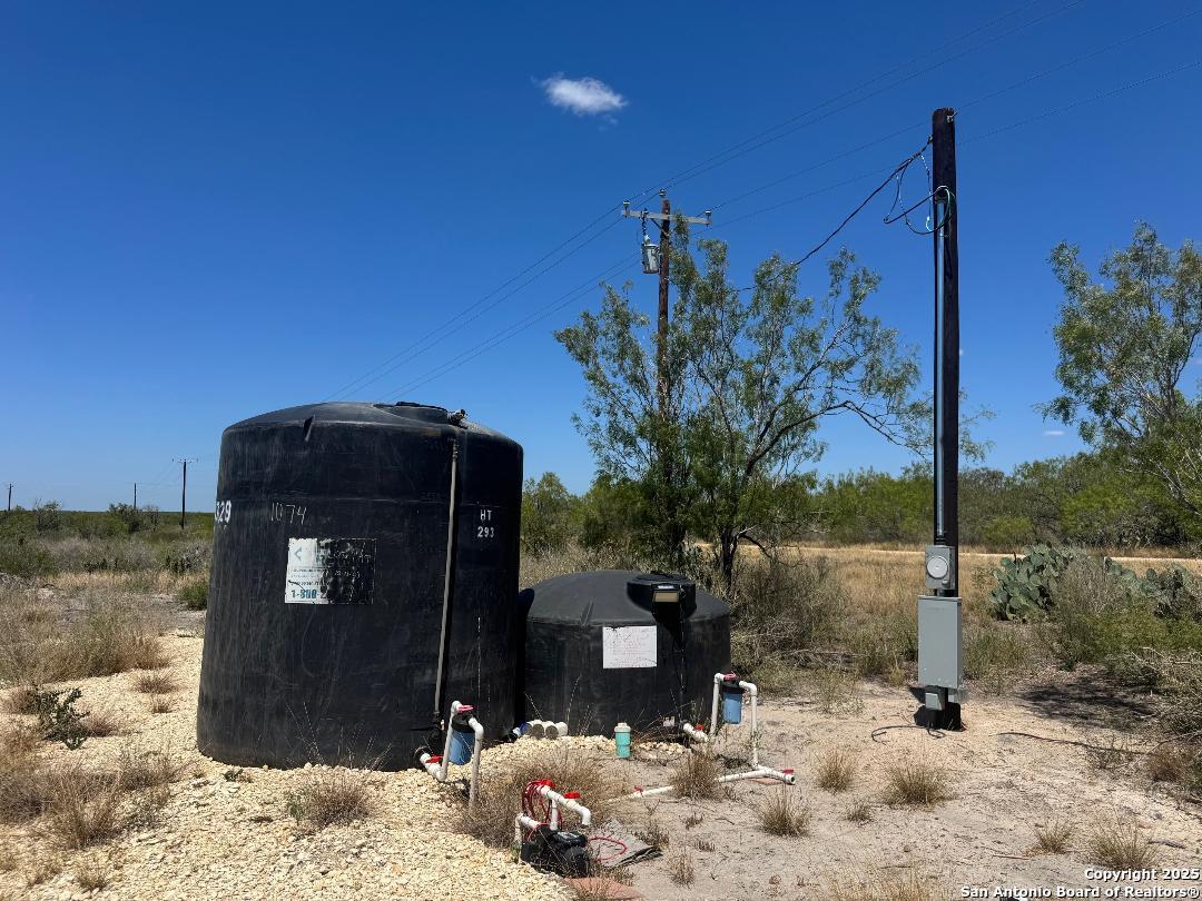 a top view of a house with a yard