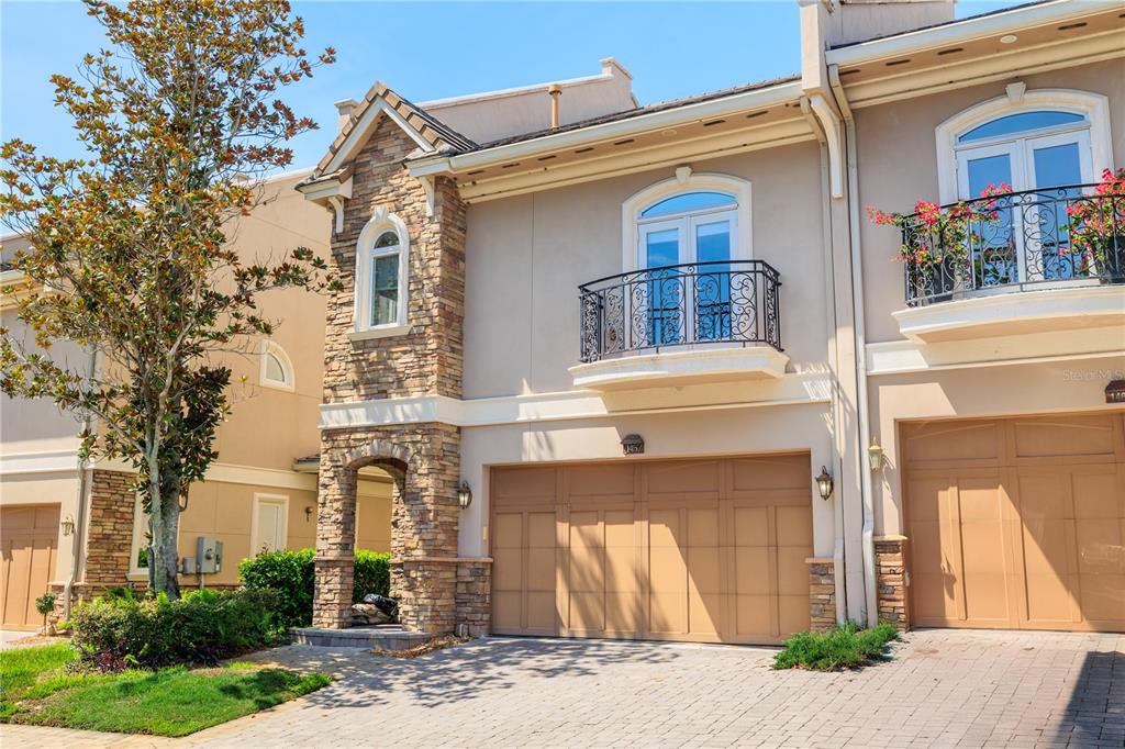 a front view of a house