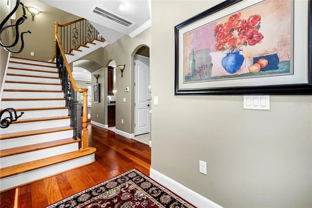 a view of entryway with a rug