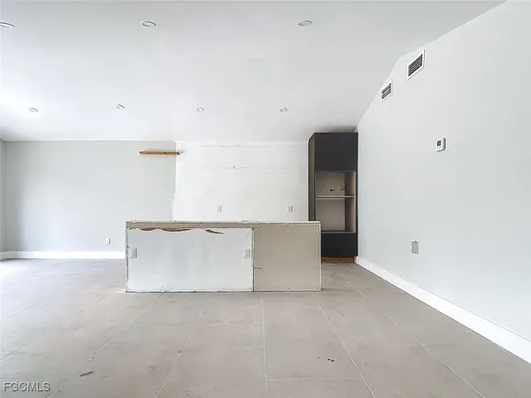 a view of an empty room