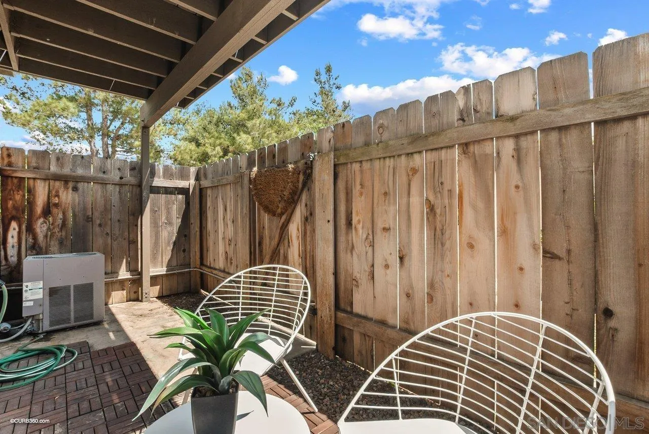2648 Alpine Boulevard, Unit A Alpine, CA 91901 - Photo 23 of 30 a view of balcony with wooden floor and outdoor seating