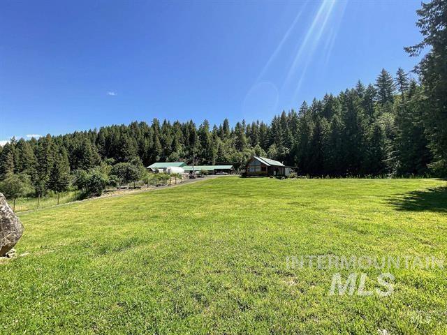 112 Three Forks Road Kamiah, ID 83536 - Photo 3 of 45 View of grassy yard featuring a wooded view and a view of countryside