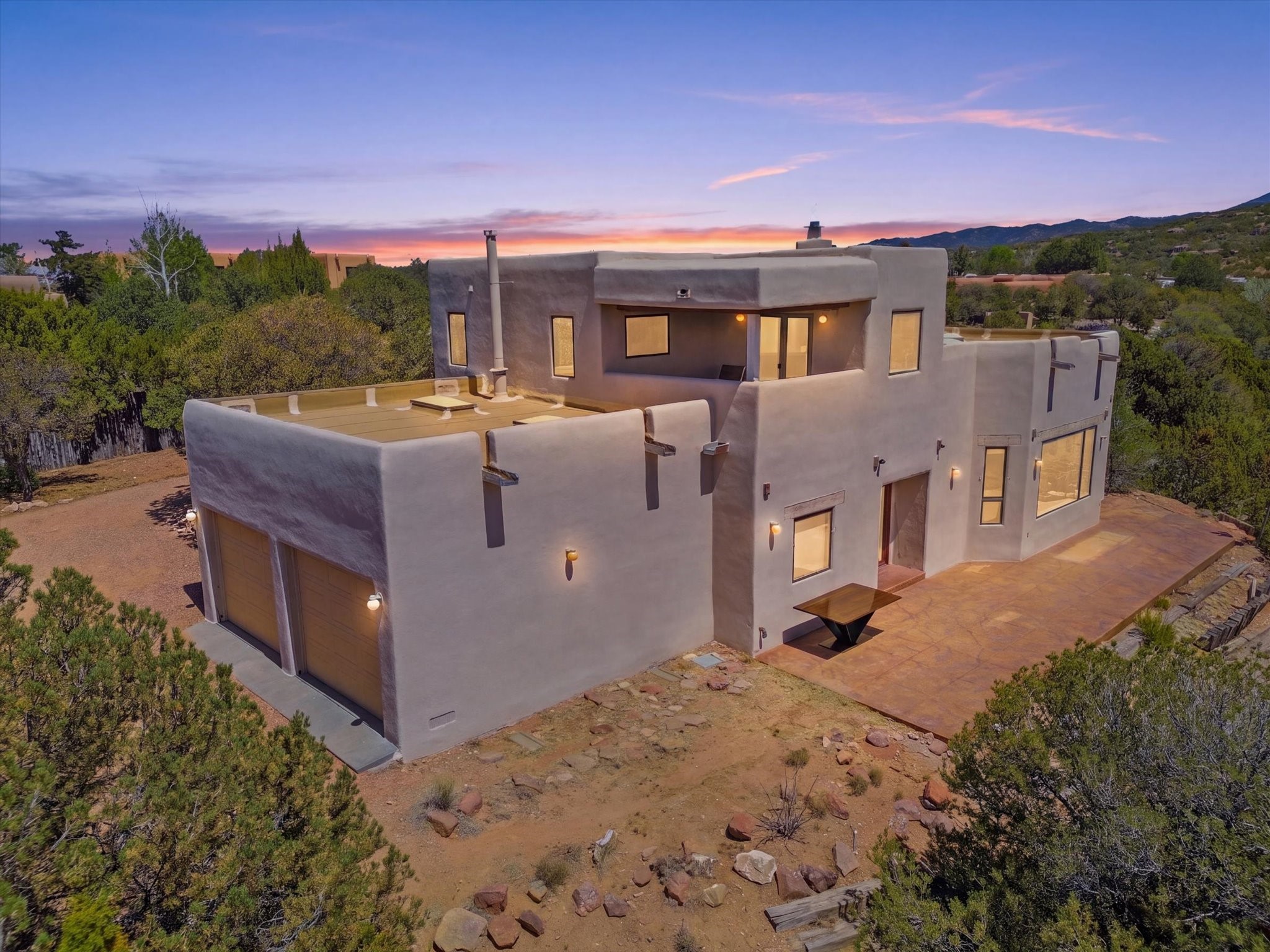 975 Indian Ridge Road Santa Fe, NM 87501 - Photo 55 of 67 Twilight Photo
