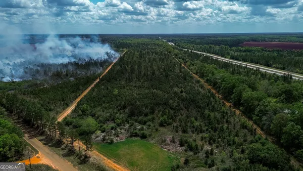 a view of a garden from a balcony