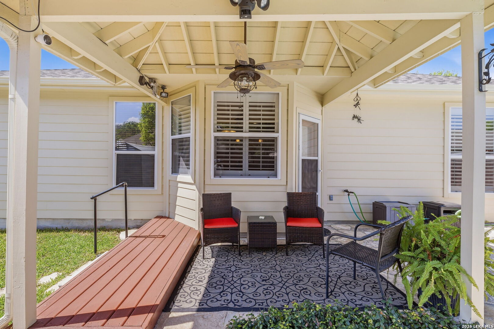 229 Notch Leaf Cibolo, TX 78108 - Photo 28 of 30 a view of a patio with chair and tables
