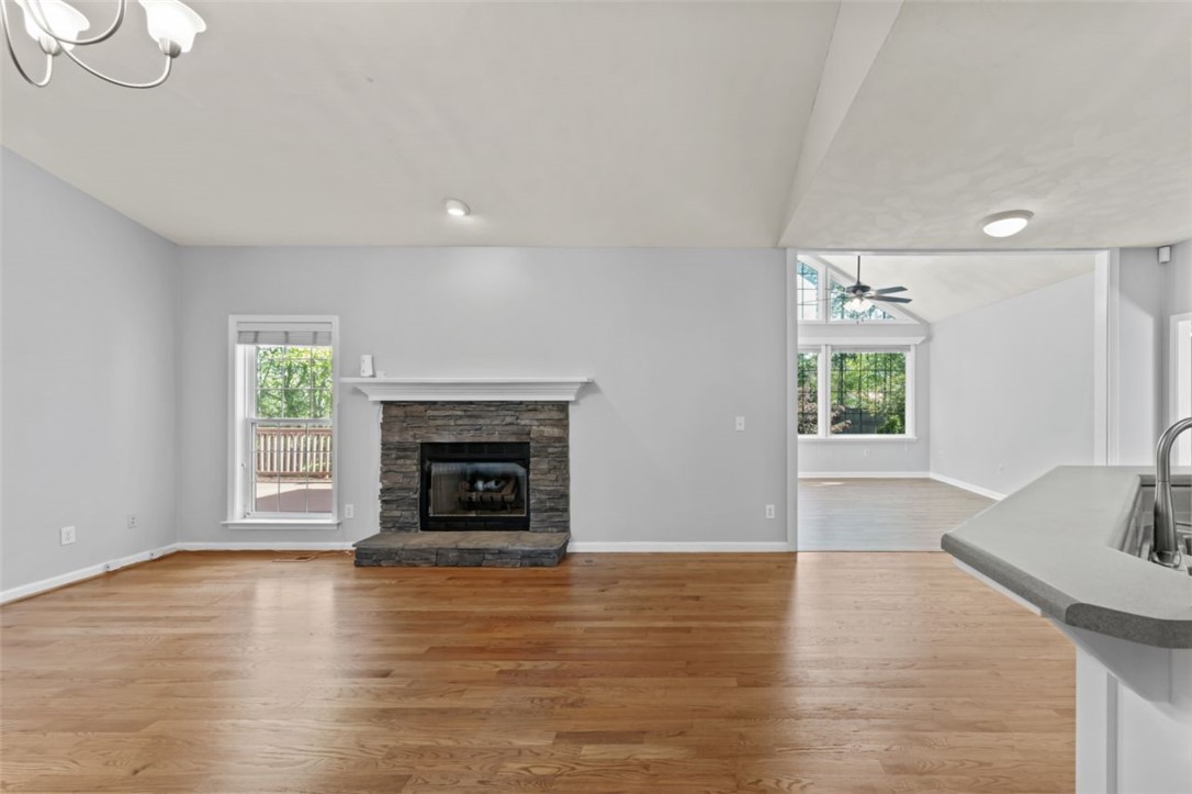 409 Arbor Way Seneca, SC 29672 - Photo 30 of 48 Living room with gas log fireplace