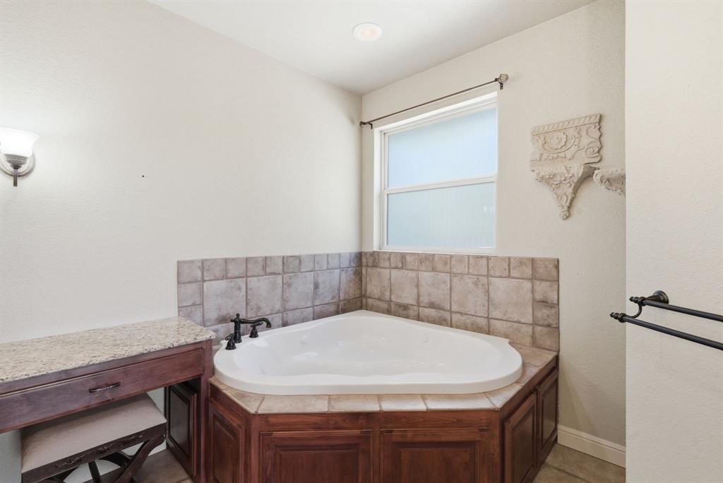 6525 Compass Way Bluff Dale, TX 76433 - Photo 29 of 40 a bathroom with a sink and a mirror