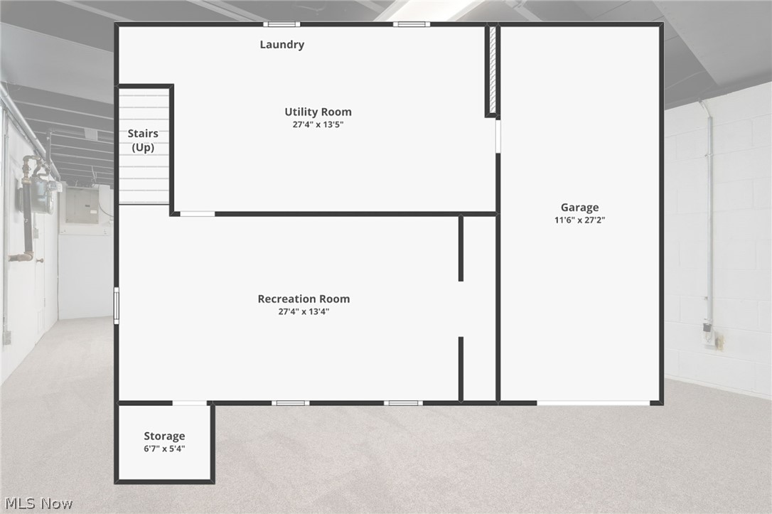 2621 16th Street Northwest Canton, OH 44708 - Photo 31 of 31 Lower level floor plan