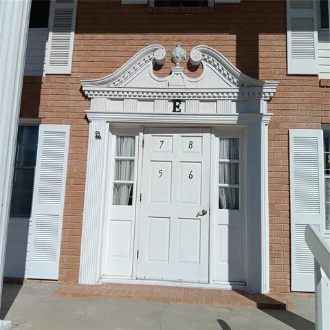 a view of a door of the house