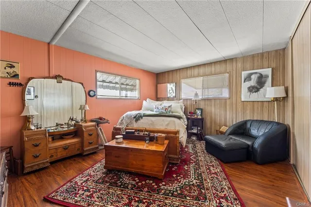 a living room with furniture a rug and a window