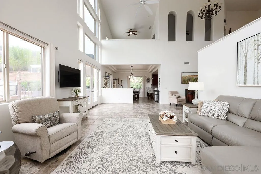 23085 Tombill Road Ramona, CA 92065 - Photo 6 of 43 a living room with furniture and a flat screen tv