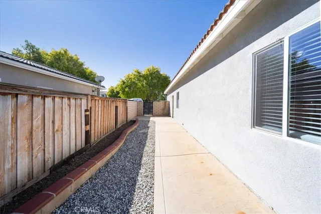 a view of a wooden balcony