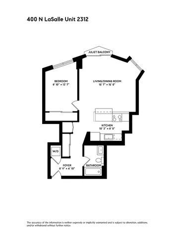 $315,000 | 400 North LaSalle Drive, Unit 2312, Chicago, IL 60654