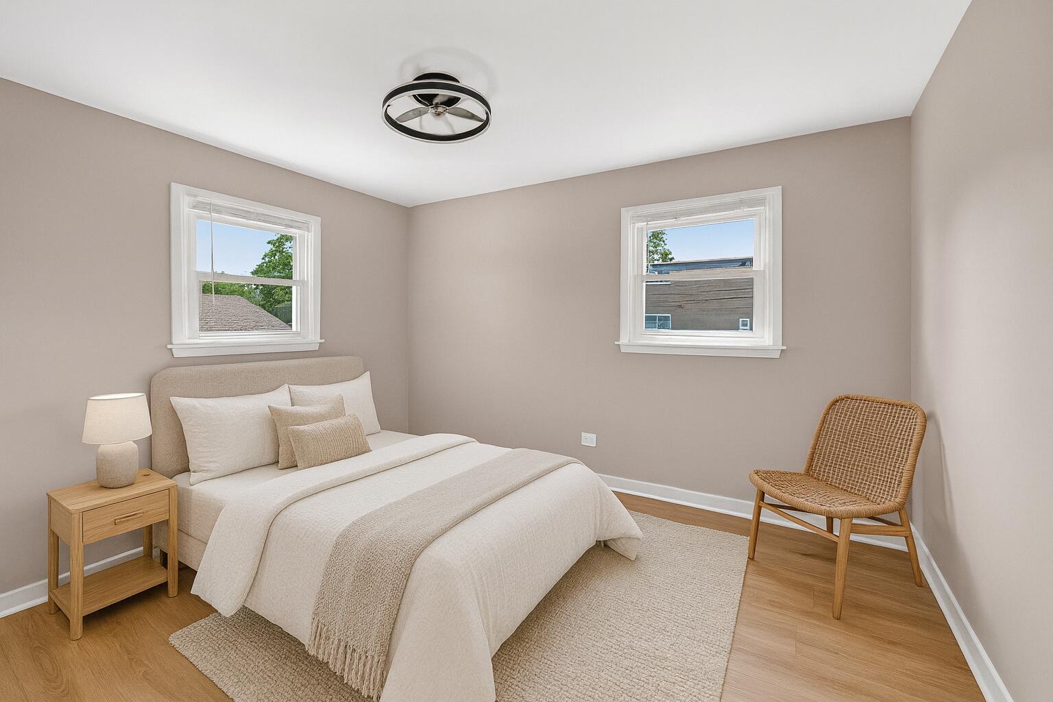 1813 West Pheasant Trail Mount Prospect, IL 60056 - Photo 12 of 31 a bedroom with a bed and a chair