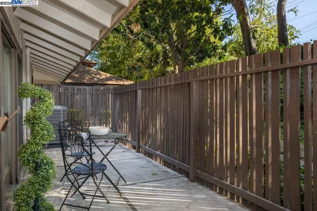 a view of outdoor space with seating space