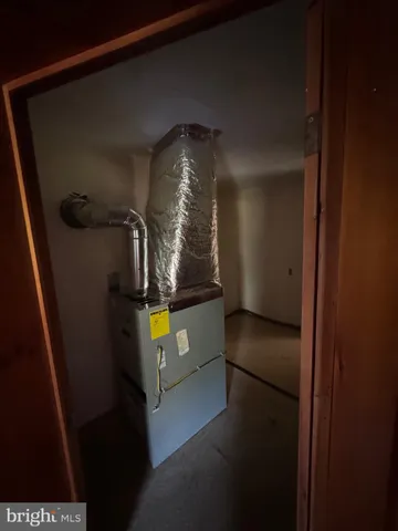 a close view of water heater room