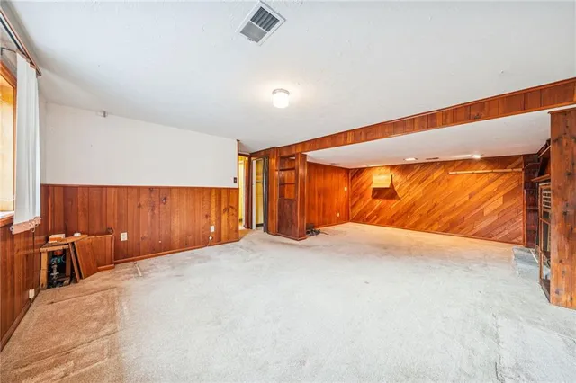 a room with storage and utility