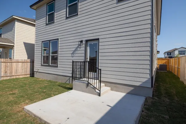 a view of a backyard with a garden