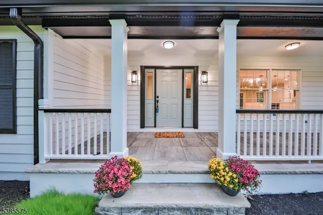 a front view of a house