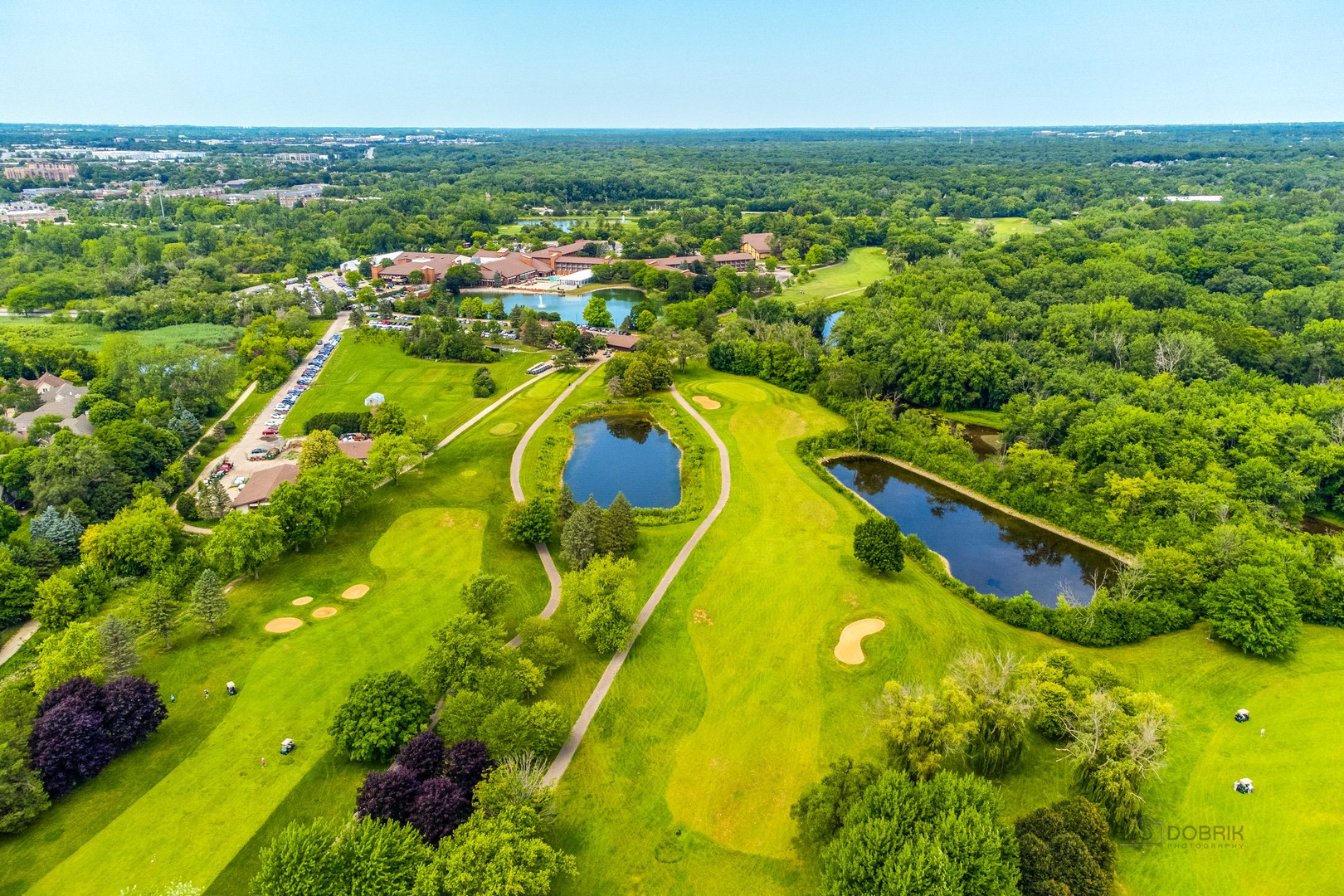 211 Rivershire Lane, Unit 602 Lincolnshire, IL 60069 - Photo 38 of 38 an aerial view of residential houses with outdoor space and swimming pool