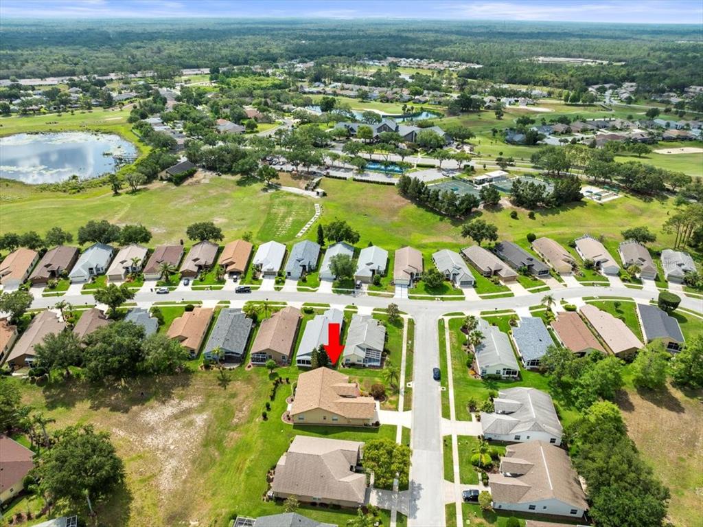 18514 Hidden Pines Way Hudson, FL 34667 - Photo 48 of 57 an aerial view of residential houses with outdoor space