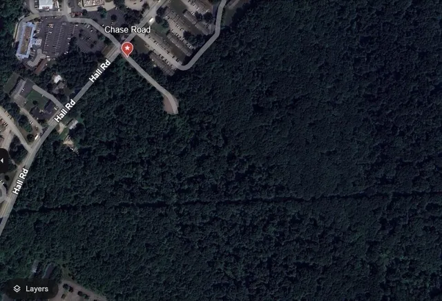 a bathroom with a shower curtain