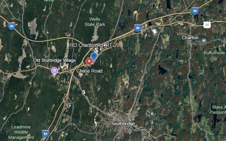 1 Chase Road Sturbridge, MA 01566 - Photo 5 of 7 a bird view of a house