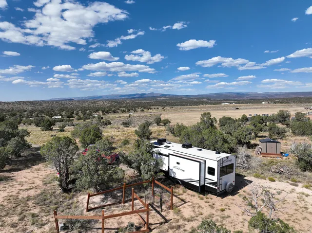 a view of a terrace with a bench