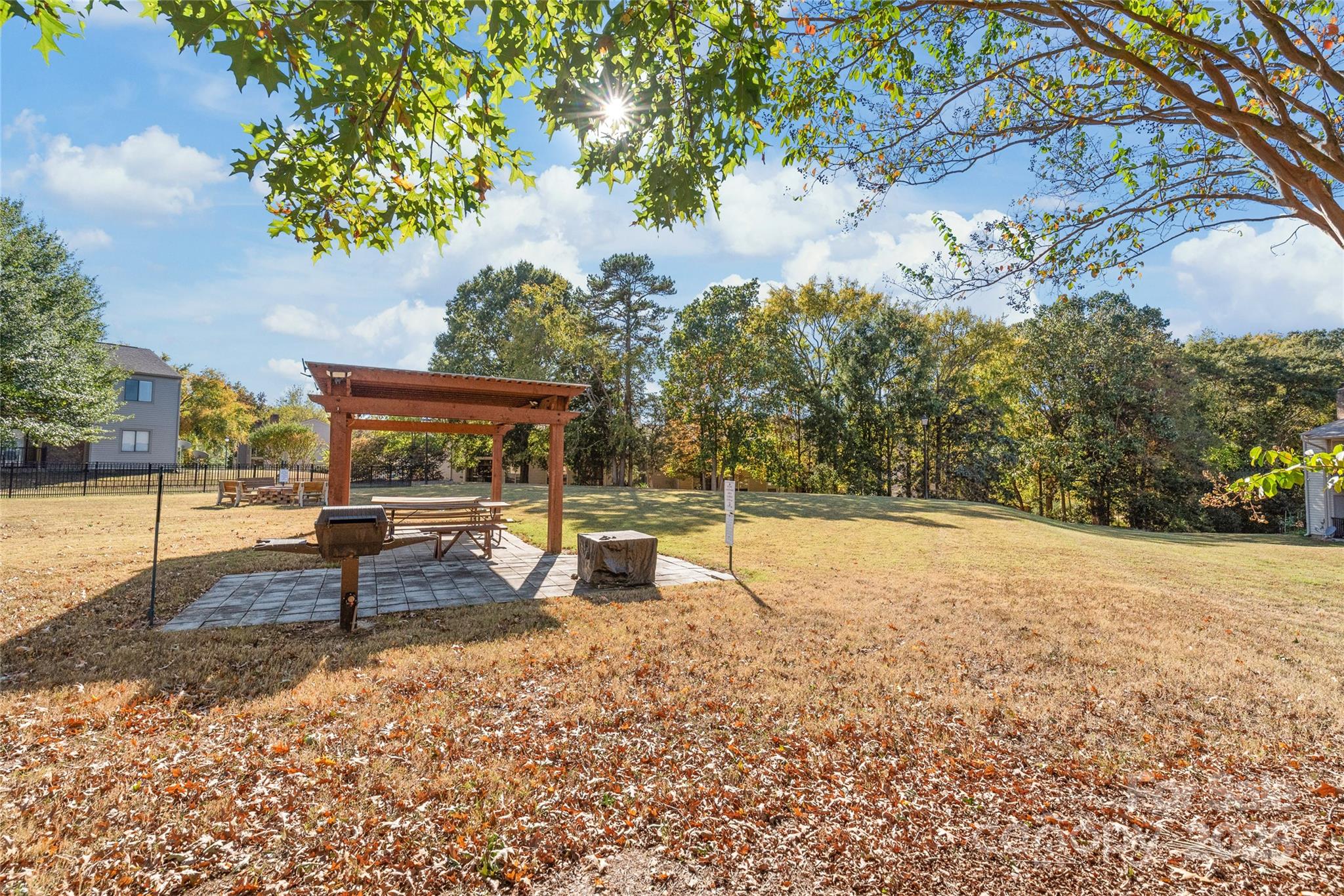 11058 Cedar View Rd. Charlotte, NC 28226 - Photo 27 of 28 a backyard of a house with lots of green space