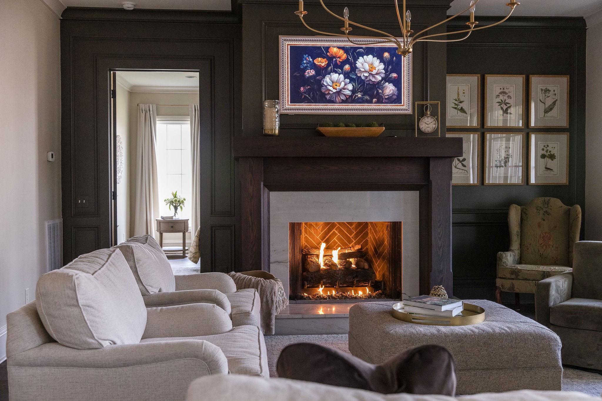 3536 Raleigh Beard Road Santa Fe, TN 38482 - Photo 25 of 72 a living room with furniture a flat screen tv and a fireplace