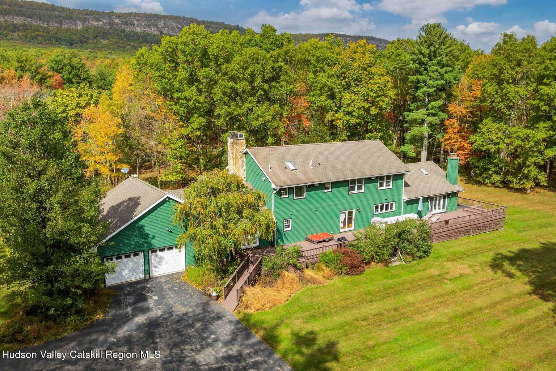2935 Rte 44 55 Gardiner, NY 12525 - Photo 5 of 87 an aerial view of a house with a yard basket ball court and outdoor seating