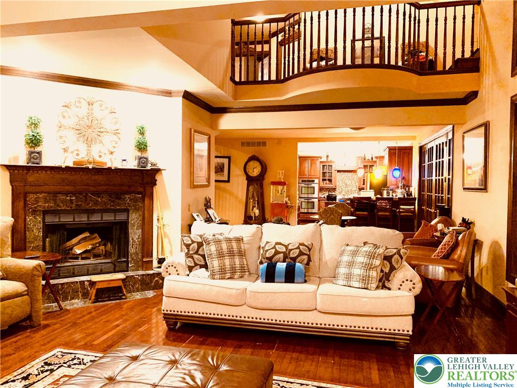 459 Mt Pleasant Road Bangor, PA 18013 - Photo 11 of 86 a living room with furniture and a fireplace