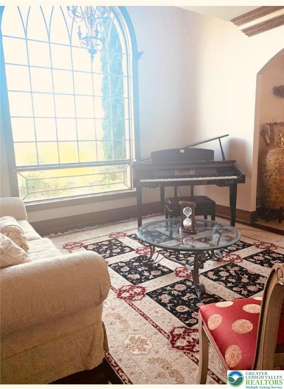 459 Mt Pleasant Road Bangor, PA 18013 - Photo 14 of 86 a living room with a rug and a window