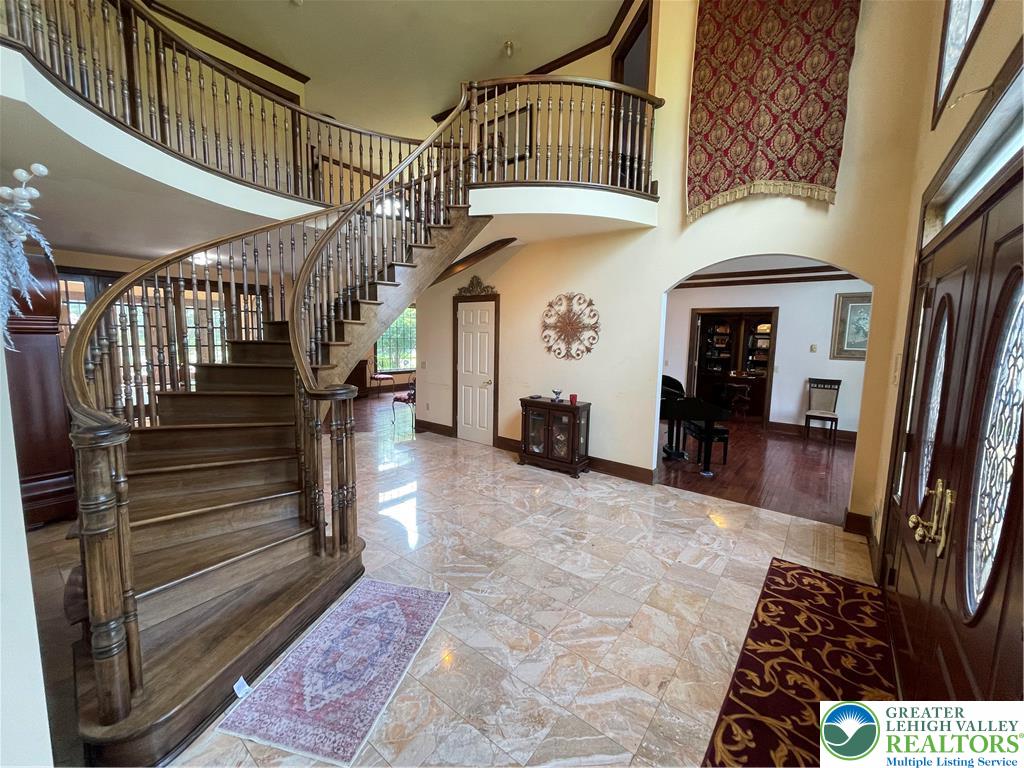 459 Mt Pleasant Road Bangor, PA 18013 - Photo 26 of 86 a view of entryway and hall with wooden floor