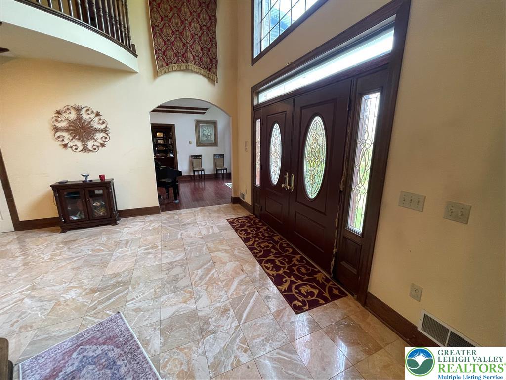 459 Mt Pleasant Road Bangor, PA 18013 - Photo 27 of 86 a front view of a house with entryway