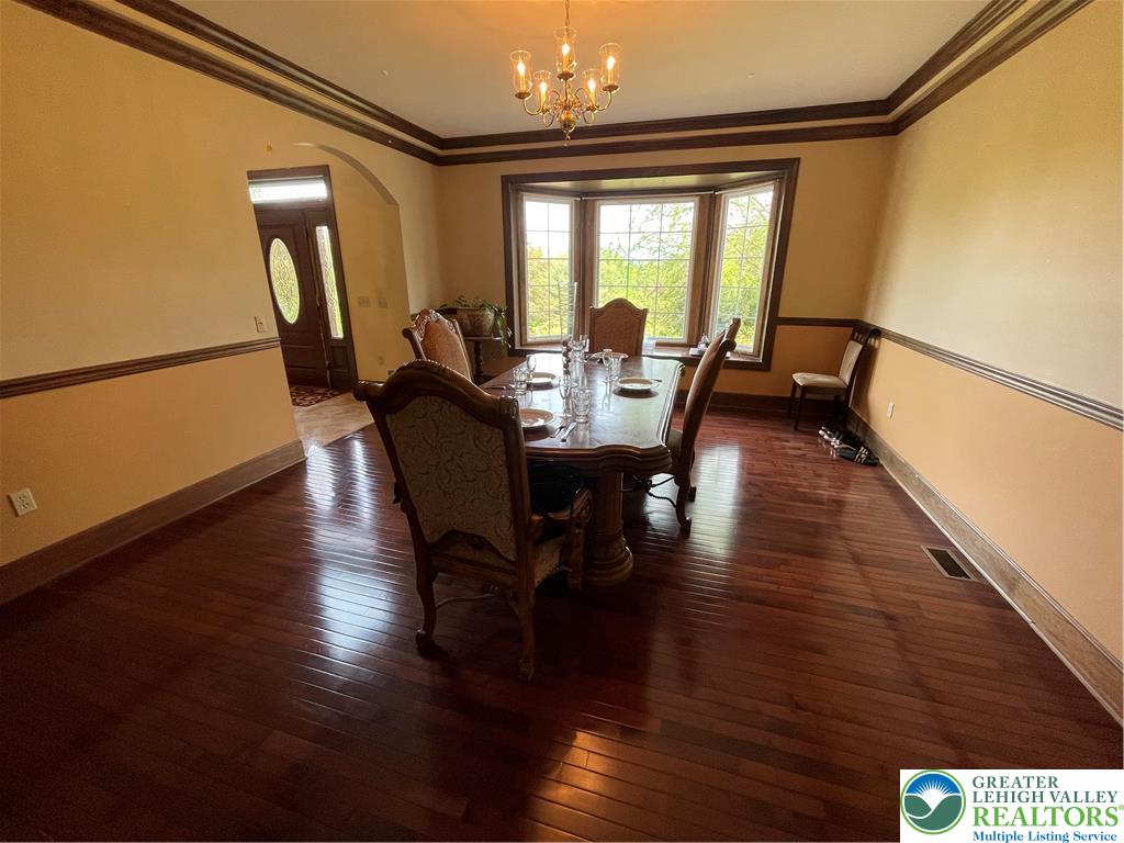 459 Mt Pleasant Road Bangor, PA 18013 - Photo 29 of 86 a view of a dining room with furniture and wooden floor