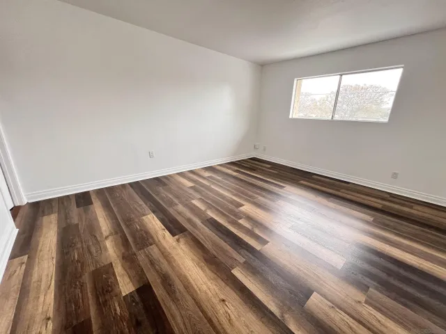 wooden floor in an empty room