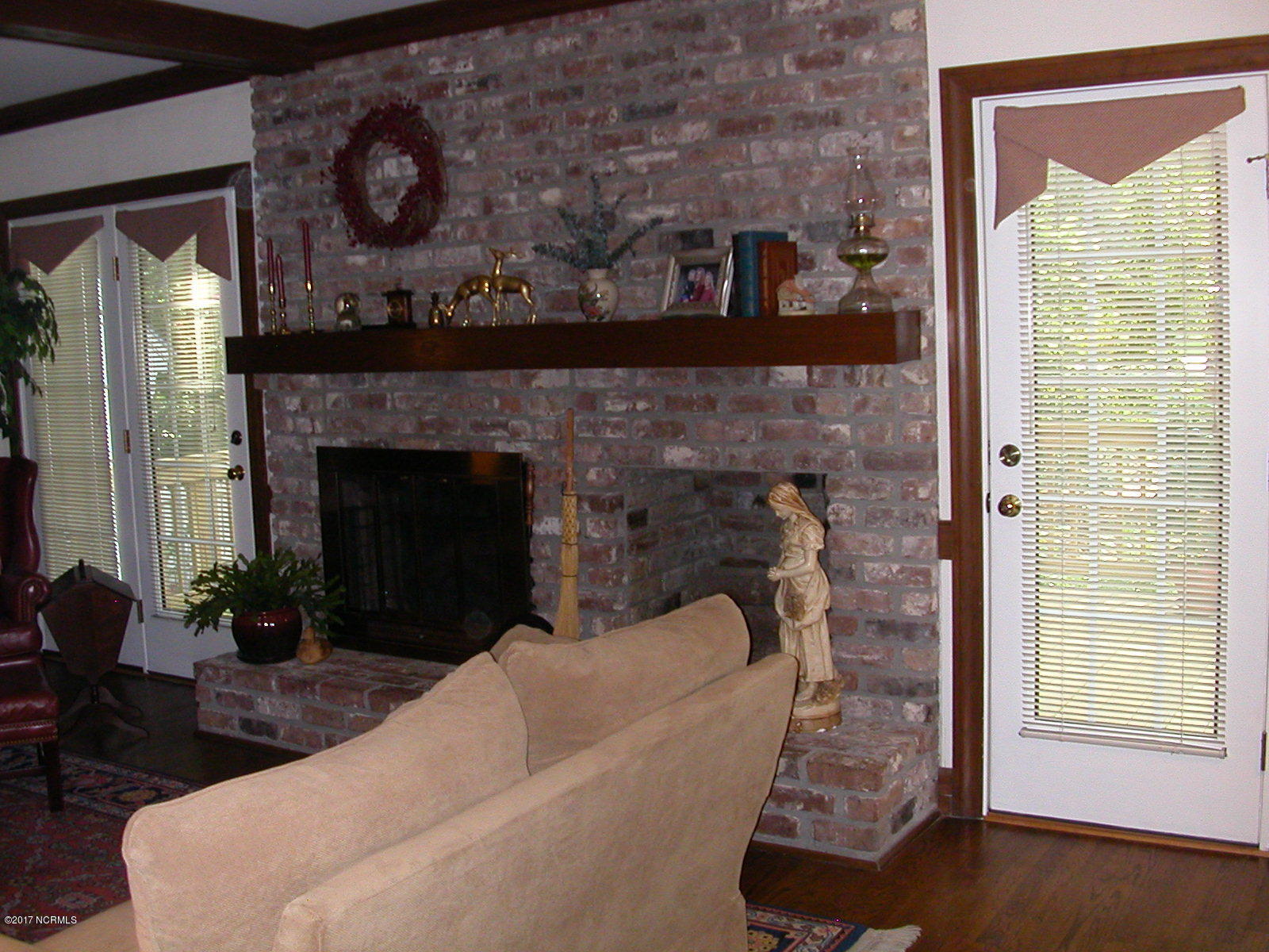 3421 Merrifield Road Rocky Mount, NC 27804 - Photo 20 of 31 living room, double french doors to deck
