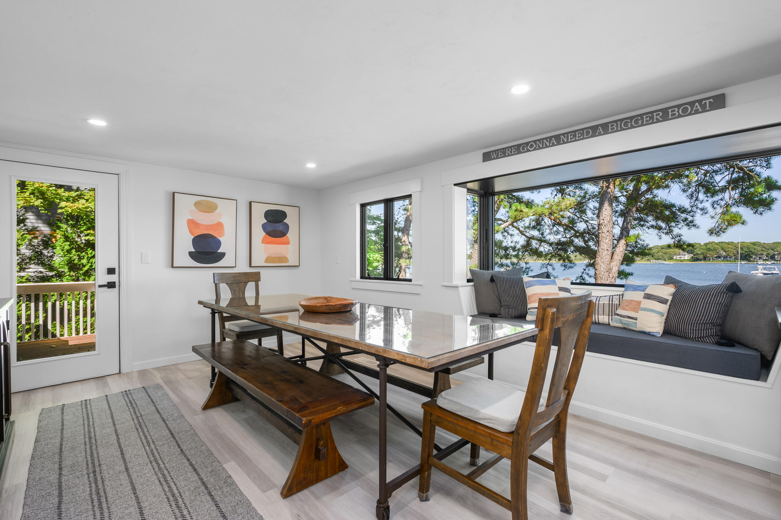 18 Great River Road Mashpee, MA 02649 - Photo 22 of 99 a dining room with furniture and wooden floor