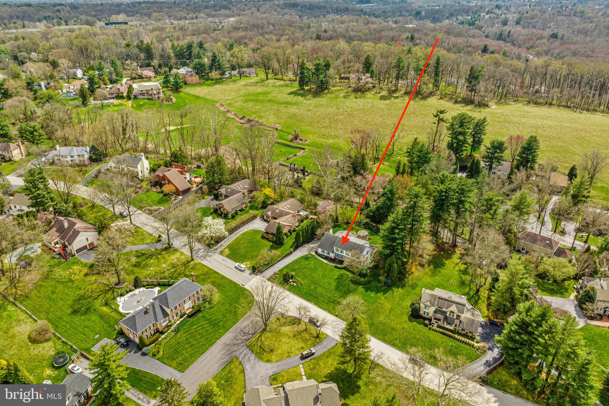 607 Foxfields Road Bryn Mawr, PA 19010 - Photo 47 of 48 Overview of Radnor Chase-open space