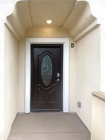 a front view of a house with entryway