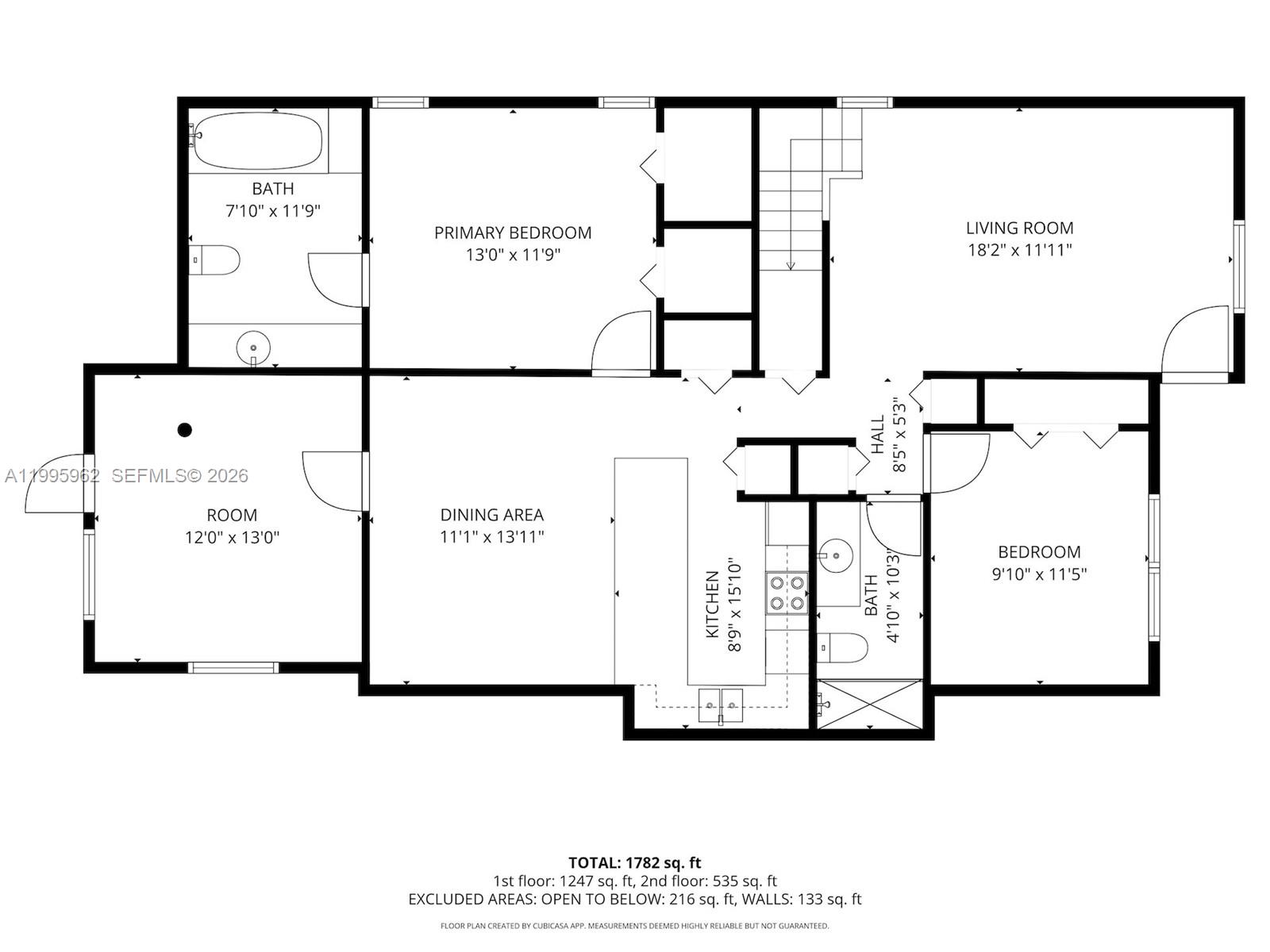7821 Southwest 9th Terrace Miami, FL 33144 - Photo 28 of 29 First Floor Plan