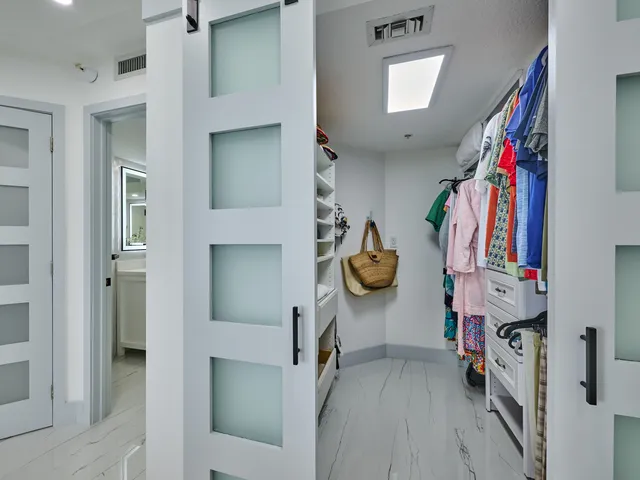 a view of a city with tall buildings