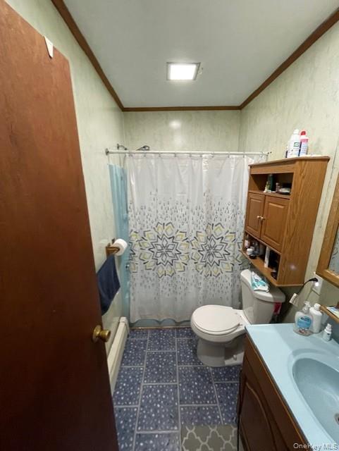33 Eden Road, Unit 41 Cuddebackville, NY 12729 - Photo 16 of 34 a bathroom with a sink a toilet a mirror and shower curtain