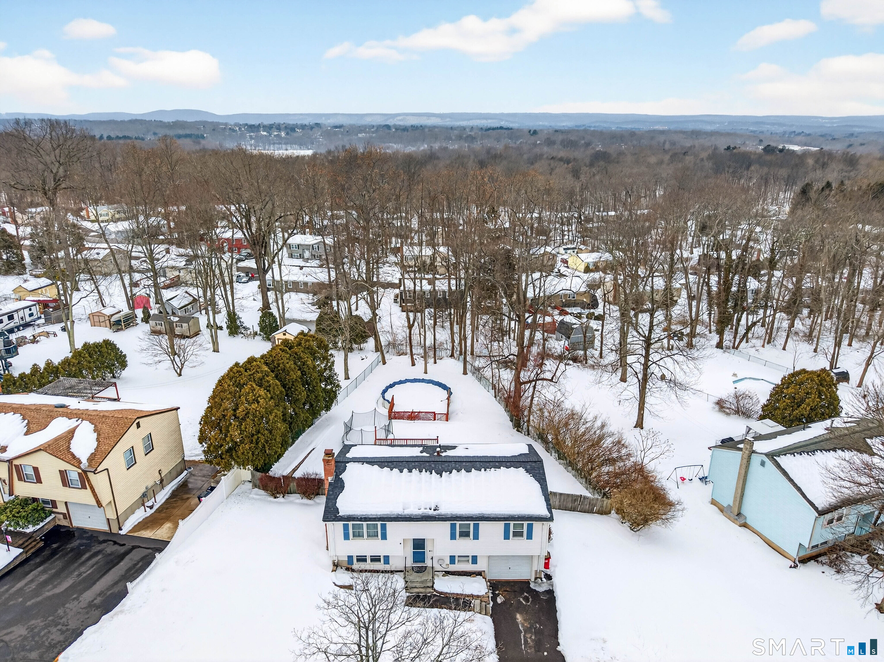 63 Spice Hill Drive Meriden, CT 06451 - Photo 24 of 30 an aerial view of a house with a ocean view