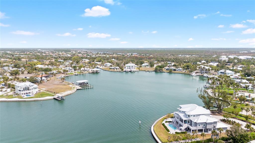 70 Spaniards Road Placida, FL 33946 - Photo 17 of 21 an aerial view of a house with a floor to ceiling window