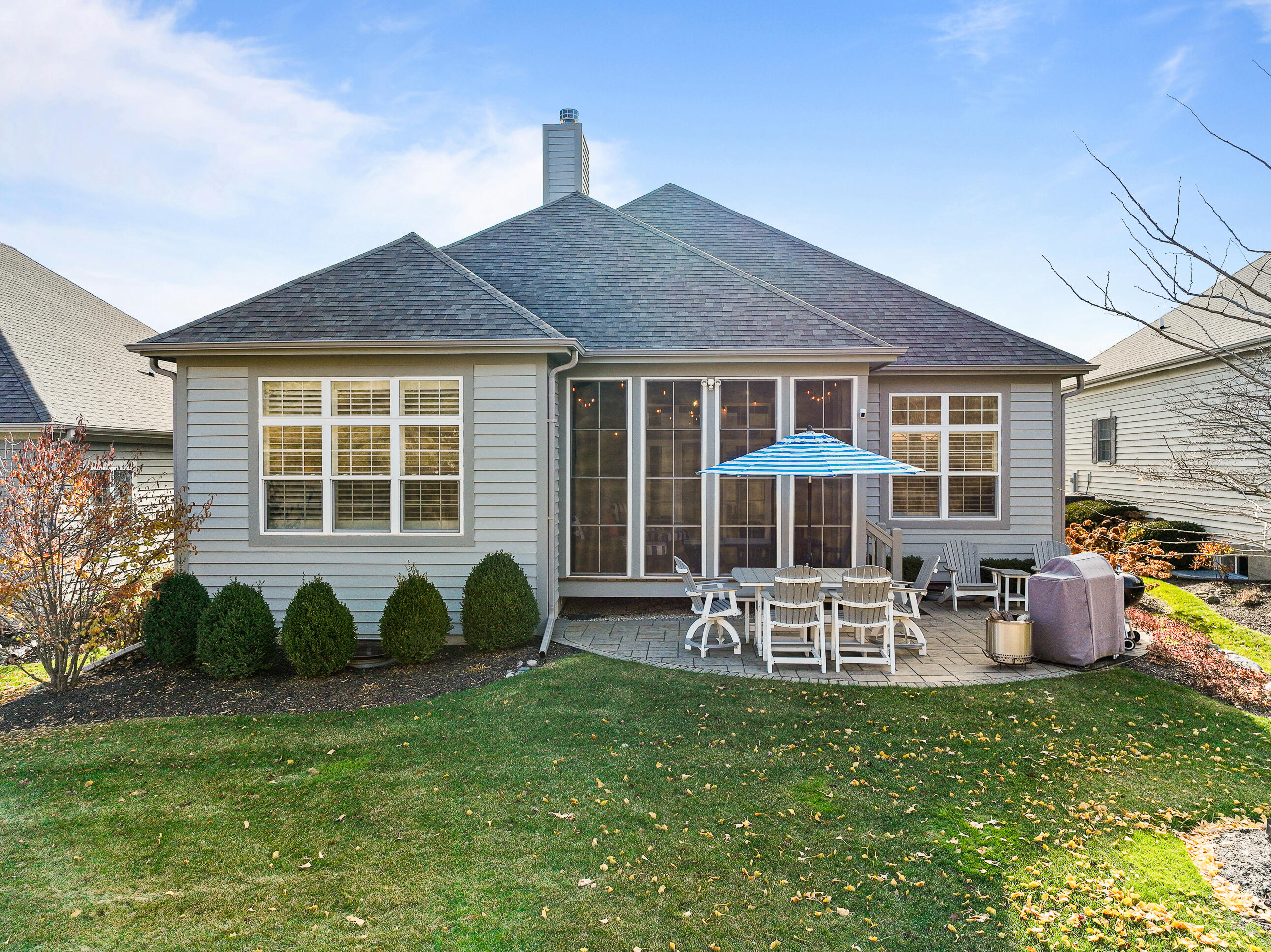 112 Lake Vista Circle Fontana, WI 53125 - Photo 36 of 48 Backyard Patio Area