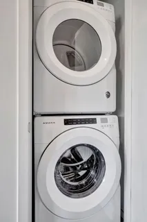 a front view of building with outdoor seating