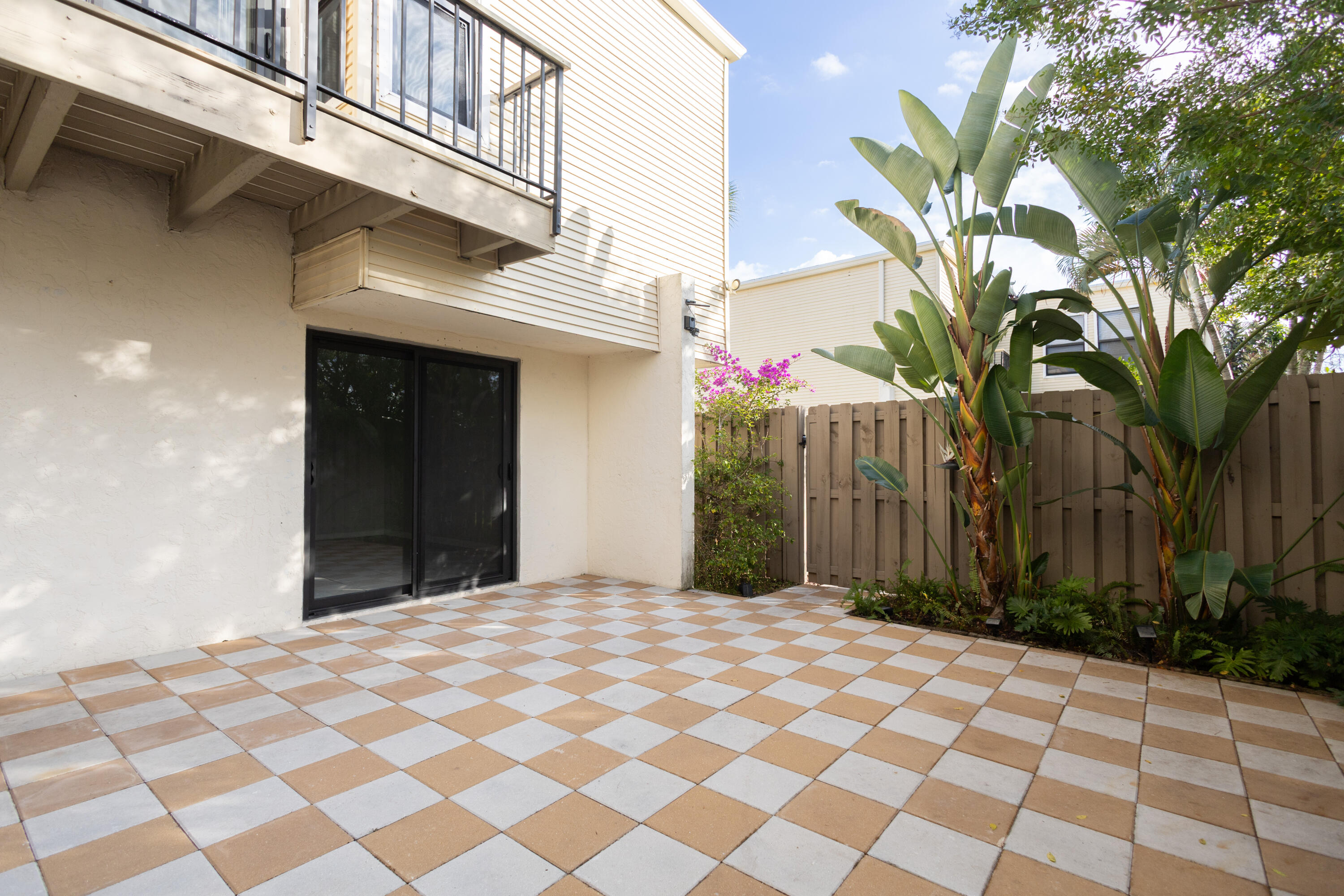a view of a entryway door front of house